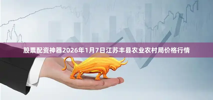 股票配资神器2026年1月7日江苏丰县农业农村局价格行情