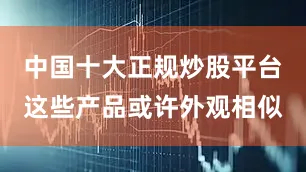 中国十大正规炒股平台这些产品或许外观相似