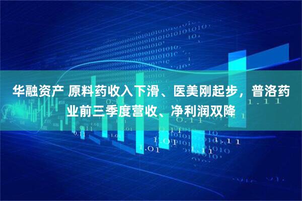 华融资产 原料药收入下滑、医美刚起步，普洛药业前三季度营收、净利润双降
