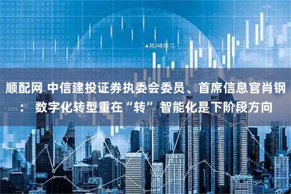 顺配网 中信建投证券执委会委员、首席信息官肖钢： 数字化转型重在“转” 智能化是下阶段方向