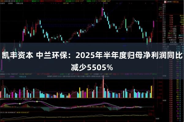 凯丰资本 中兰环保:2025年半年度归母净利润同比减少5505%